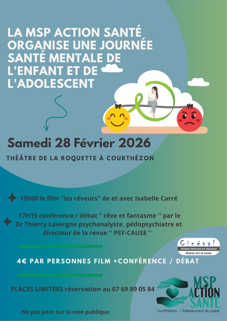 journée de la santé mentale avec la maison de santé de Courthézon et Châteauneuf du Pape